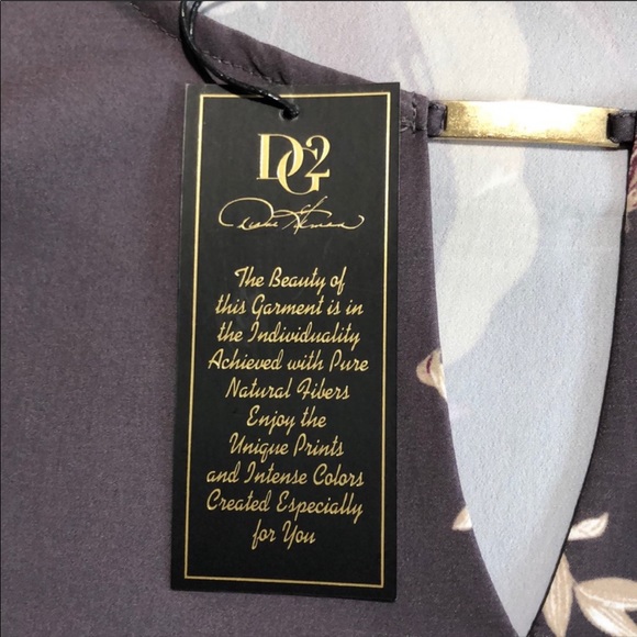 NWT DG2 Diane Gilman Popover Blouse - Picture 6 of 8